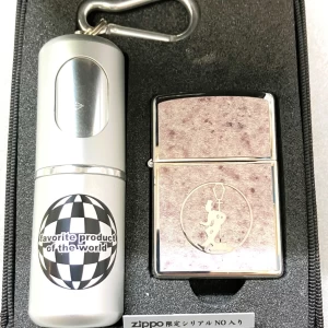 ZIPPO　大理石調　転写加工　携帯灰皿セット