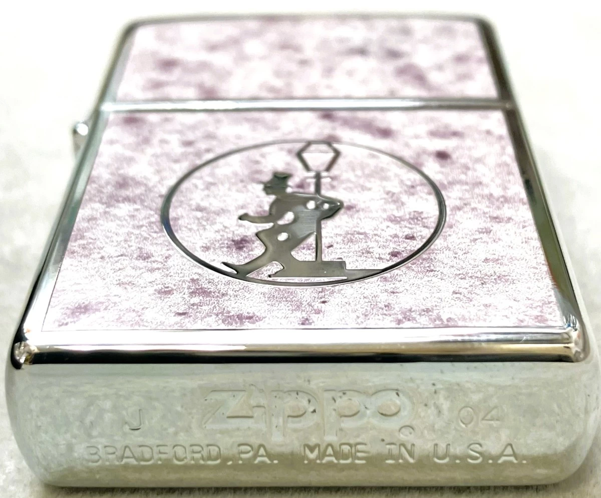 ZIPPO　大理石調　転写加工　携帯灰皿セット